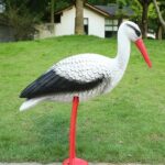 FIGURKA BOCIAN STOJĄCY DUŻY JAK ŻYWY OGRODOWA 76CM - obrazek 5