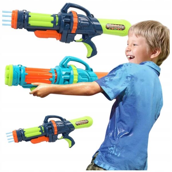 Pistolet Na Wodę Ogromny Bitwa Wodna Kolorowy Wytrzymały DUŻY 60cm