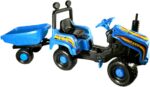 OGROMNY TRAKTOR NA PEDAŁY Z PRZYCZEPKĄ + KASK - obrazek 5
