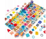 UKŁADANKA MONTESSORI KLOCKI PUZZLE DREWNIANE Trening MÓZGU RYBKI literki - obrazek 4
