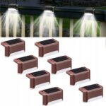 8 Szt WODOODPORNA LAMPA SOLARNA OGRODOWA schody it