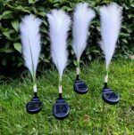 LAMPA SOLARNA OGRODOWA WBIJANA TRAWA PAMPAS ŚWIETLNA OGRÓD DEKORACJA 2 szt - obrazek 3