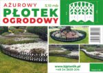 PŁOTEK OGRODOWY PLASTIKOWY AŻUROWY 5,1m - obrazek 10