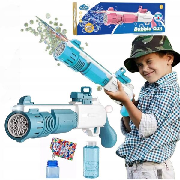 PISTOLET NA BAŃKI MASZYNA DO BANIEK AUTOMAT + PŁYN + KONCENTRAT bazooka