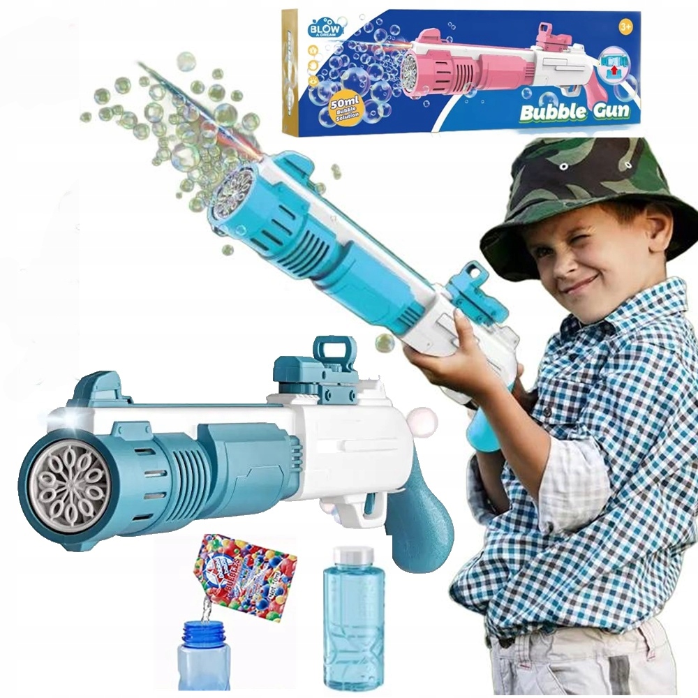 657e5bd7-a5be-450b-b618-aba089899ddd.jpeg PISTOLET NA BAŃKI MASZYNA DO BANIEK AUTOMAT + PŁYN + KONCENTRAT bazooka - obrazek 1