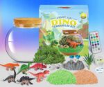 LAMPKA NOCNA LED Kula Terrarium Świecąca LED Z Dinozaurem Eksperymenty - obrazek 6