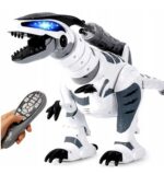 DUŻY DINOZAUR MULTIMEDIALNY STRZELAJĄCY STEROWANY
