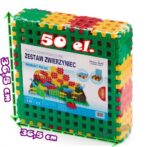 WAFLE KLOCKI KONSTRUKCYJNE ZWIERZYNIEC 50 EL. - obrazek 4