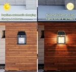 LAMPA SOLARNA LED LATARNIA KINKIET ŚCIENNY Z CZUJNIKIEM RUCHU I ZMIERZCHU - obrazek 4