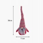 Skrzat gnom krasnal dekoracja Boże Narodzenie 30cm - obrazek 2