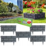 Murek ogrodowy wysoki 18 cm 2,2 m obrzeże trawnika PŁOTEK PALISADA POLSKI - obrazek 2