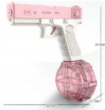 Pistolet na wodę automatyczny ŚMINGUS SIKAWKA elektryczny 2 MAGAZYNKI GLOCK - obrazek 3