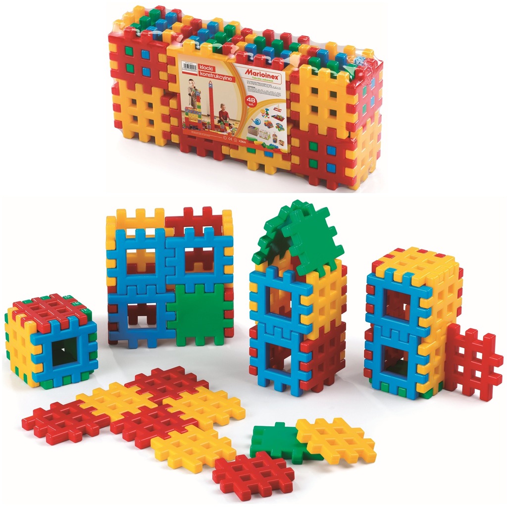 6d7a4e30-c2f7-4c2e-ae8a-9946091c3713.jpeg WAFLE KLOCKI KONSTRUKCYJNE KOSTKA 48EL.. MARIO - obrazek 1