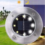 Lampki SOLARNE GRUNTOWE Disk Light 8 SZT - obrazek 7