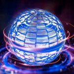ZABAWKA LATAJĄCA KULA UFO ŚWIĘCACA PIŁKA USB STEROWANA DŁONIĄ NIEBIESKA - obrazek 6