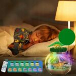 LAMPKA NOCNA LED Kula Terrarium Świecąca LED Z Dinozaurem Eksperymenty - obrazek 5
