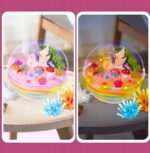 ZESTAW KREATYWNY jednorożec MAGICZNE TERRARIUM DIY LAMPKA LED KRYSZTAŁ - obrazek 10