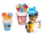 ZESTAW DO PIASKU foremki lody WIADERKO LATO 4szt - obrazek 2