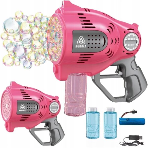 Maszyna do baniek Bazooka PISTOLET AKUMULATOR BAŃKI - AUTOMAT + 2 X PŁYN