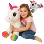 JEDNOROŻEC PLUSZOWY UNICORN MASKOTKA KOŃ BARDZO DUŻY biały