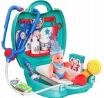 MAŁY LEKARZ DOKTOR ZESTAW LEKARSKI Doctor W WALIZCE + LALKA BOBAS - obrazek 7