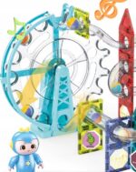KLOCKI MAGNETYCZNE KONSTRUKCYJNE ŚWIECĄCY TOR 3D MAGNETIC EDUKACYJNE STEM - obrazek 10