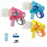 MASZYNA DO BANIEK BAZOOKA PISTOLET AKUMULATOR BAŃKI - AUTOMAT + PŁYN x 2 - obrazek 4