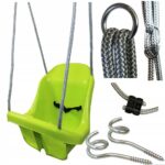 Huśtawka Kubełkowa + kubełek + Metalowe kółka + regulacja + 2 X hak + PASY - obrazek 7