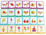 UKŁADANKA MONTESSORI KLOCKI PUZZLE DREWNIANE 155EL - obrazek 2