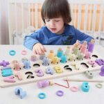 Trening MÓZGU Montessori Puzzle CYFERKI DREWNO - obrazek 2