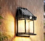 LAMPA SOLARNA LED LATARNIA KINKIET ŚCIENNY Z CZUJNIKIEM RUCHU I ZMIERZCHU - obrazek 7