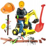 MEGA WIELKA KOPARKA JEŻDZIK +KASK + ŁOPATA