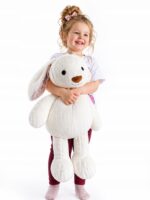 DUZY PLUSZOWY MIŚ MASKOTKA ZABAWKA PLUSZAKI PODUSIA MISIEK KRÓLIK 55cm - obrazek 2
