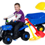 WIELKI QUAD TRAKTOR NA PEDAŁY + KASK ROWEREK