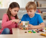 KOSTKA 3D dla dzieci Z LABIRYNTEM I METALOWA KULKA GRA LOGICZNA CUBE - obrazek 3