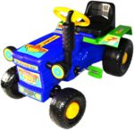 SOLIDNY TRAKTOR TRAKTOREK NA PEDAŁY SAMOCHÓD.KASK - obrazek 7