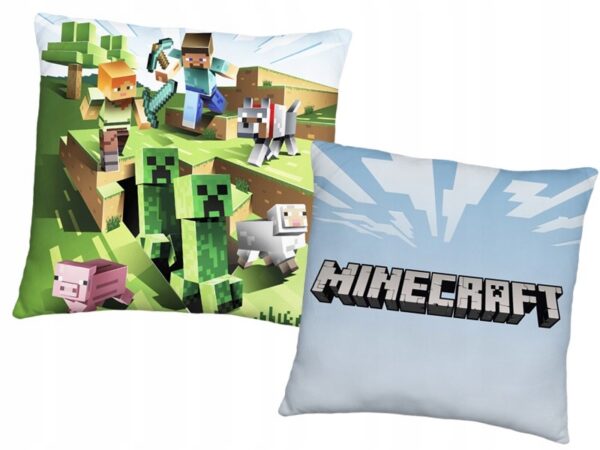 PODUSZKA DZIECIĘCA 40X40 MINECRAFT CREEPER TNT
