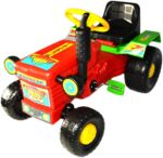SOLIDNY TRAKTOR TRAKTOREK NA PEDAŁY SAMOCHÓD.KASK - obrazek 6