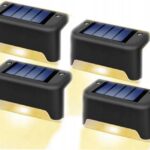 4 Szt WODOODPORNA LAMPA SOLARNA OGRODOWA schody it