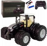 Traktor Zdalnie Sterowany R/C Czarny 2,4G Metal RC ŚWIATŁO LED