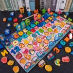 Trening MÓZGU RYBKI Puzzle DREWNO LICZBY LITERY + WĘDKA + POJADY+DINOZURY - obrazek 3