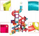 KLOCKI MAGNETYCZNE KONSTRUKCYJNE ŚWIECĄCY TOR 110el 3D MAGNETIC EDUKACYJNE - obrazek 5