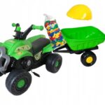 WIELKI QUAD TRAKTOR NA PEDAŁY + KASK ROWEREK