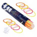 ŚWIECĄCE PAŁECZKI BRANSOLETKI OPASKI FLUORESCENCYJNE 100 ŚWIATŁO CHEMICZNE - obrazek 2