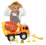 DUŻA BETONIARKA POJAZD AUTO Śmieciarka + AKCESORIA - obrazek 2
