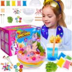 ZESTAW KREATYWNY jednorożec MAGICZNE TERRARIUM DIY LAMPKA LED KRYSZTAŁ