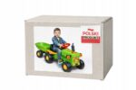 DUŻY ZIELONY TRAKTOR NA PEDAŁY Z PRZYCZEPĄ TRAKTOREK + PRZYCZEPA Z KIPREM - obrazek 10