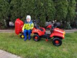 SAMOCHÓD TERENOWY JEEP NA PEDAŁY+ PRZYCZEPA+ŁOPATA - obrazek 9