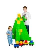 Polskie MEGA Klocki GIGANTY cegły + kółka 103 el. - obrazek 9