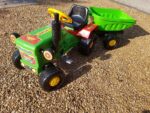 TRAKTOR NA PEDAŁY Z PRZYCZEPKĄ + KASK+ klocki 50el - obrazek 10